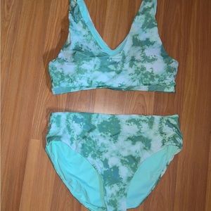 Worn once! Senita bikini! Tye dye mint green!
